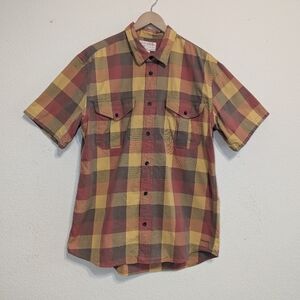 Filson Alaskan Guide Short Sleeve Cotton Shirt Multicolor Size Large Plaid 